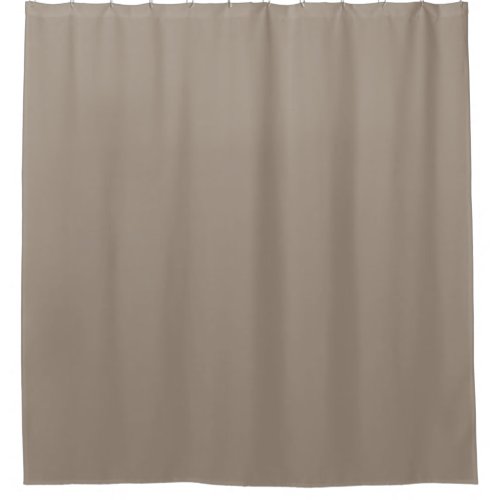 Solid taupe dusty brown shower curtain