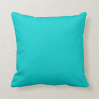 Solid teal blue  pillow