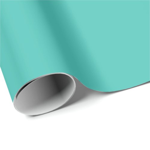 Solid Teal Matte Wrapping Paper