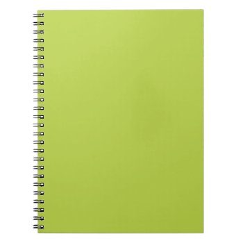 Solid Tender Shoots Green Notepad Notebook by Richard__Stone at Zazzle