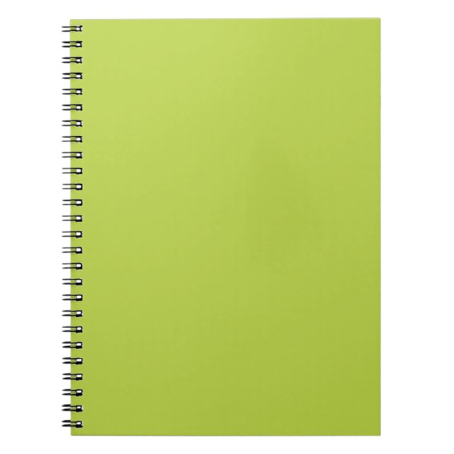 Solid Tender Shoots Green Notepad Notebook (Front)