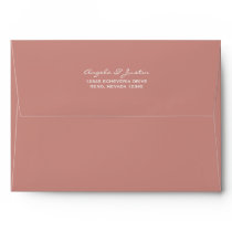 Solid Terra Cotta Orange Envelope Solid Terra Cotta Orange Envelope