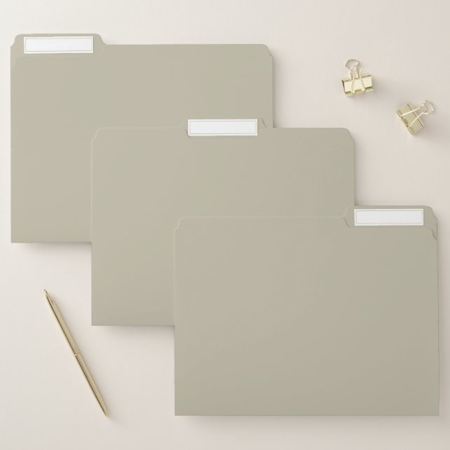 Solid timber wolf dull beige file folder (Set)
