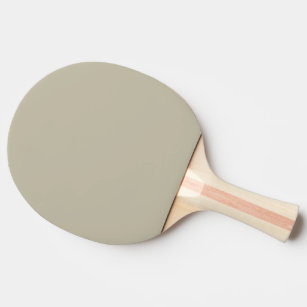 Solid timber wolf dull beige ping pong paddle
