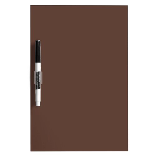 Solid tiramisu dark brown dry erase board