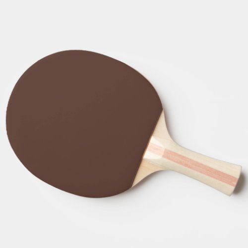 Solid tiramisu dark brown ping pong paddle