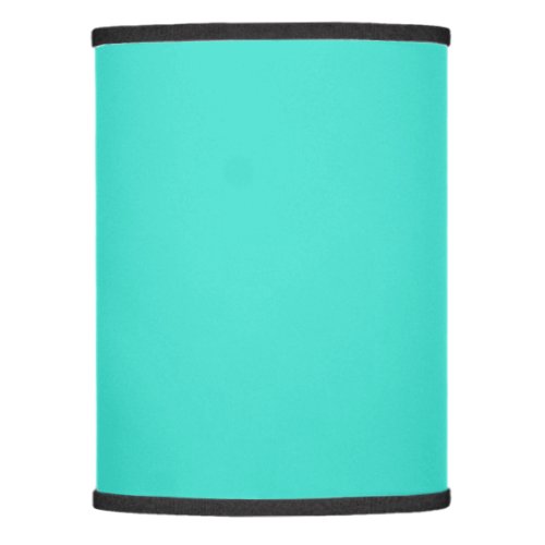 Solid turquoise aquamarine blue lamp shade