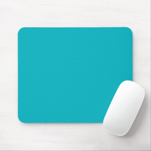Solid turquoise blue ocean mouse pad