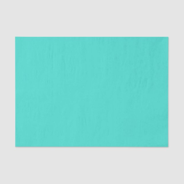 Solid Turquoise Blue Tissue Paper (Front)