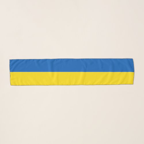 Solid Ukraine Flag Colors Scarf