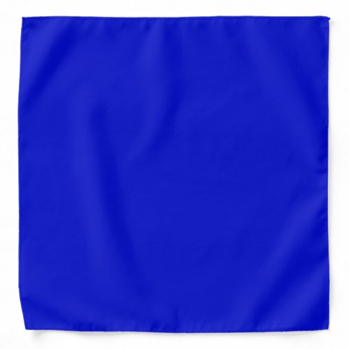 Solid ultramarine bright blue bandana