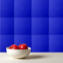Solid ultramarine bright blue ceramic tile