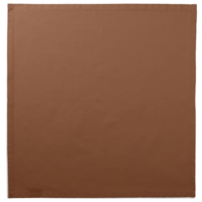 Solid Umber Brown Napkin (Front)