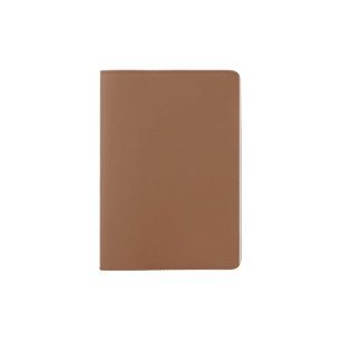 Solid Umber Brown Passport Holder