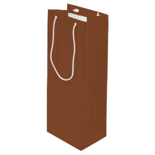 Plain Brown Gift Bags Zazzle Solid Umber Brown Wine Gift Bag