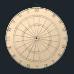 Solid vanilla cream light beige dart board<br><div class="desc">Trendy simple design in vanilla cream light beige solid color.</div>