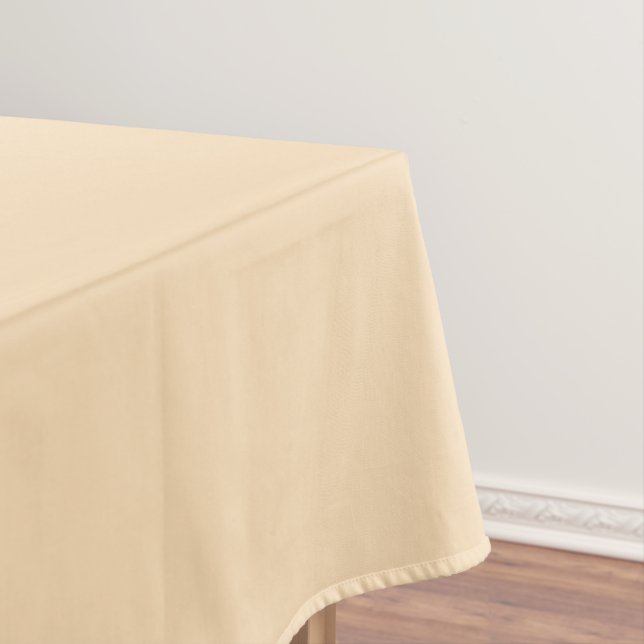 Solid vanilla cream light beige tablecloth (In Situ)