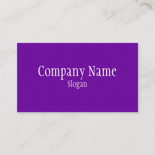Solid Violet Purple Business Card
