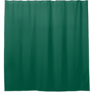 Solid viridian green shower curtain