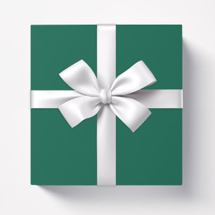 Solid viridian green wrapping paper