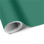 Solid viridian green wrapping paper (Roll Corner)