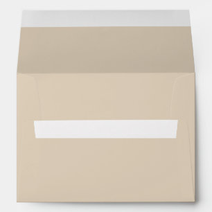 Solid Warm Sand Wedding Stationary Envelope
