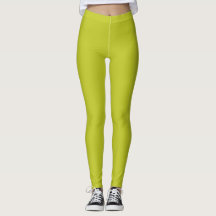 Women's Lemon Yellow Leggings | Zazzle