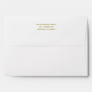 Solid White Envelope w/ Return Address