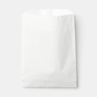 Solid White Favor Bag