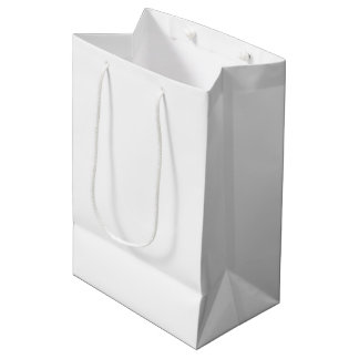 Solid White Medium Gift Bag
