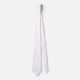 Solid White Necktie