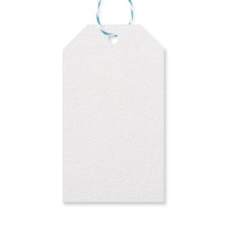 Solid White Pack Of Gift Tags