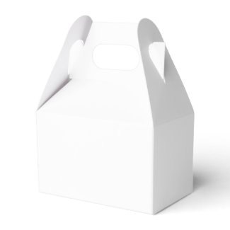 Solid White Party Favor Boxes