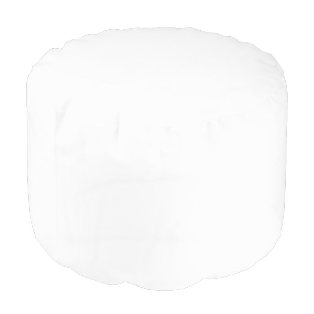 Solid White Pouf (Angled Back)