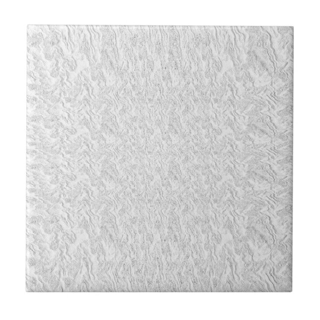 Solid White Textured Ceramic Tile (Front)