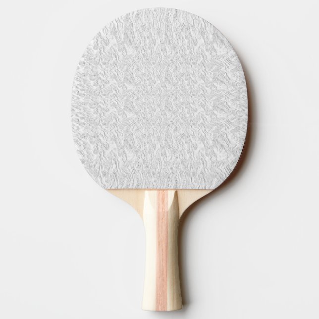 Solid White Textured Ping-Pong Paddle (Back)