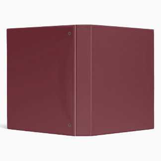 Solid Wine Red Color Tone 3 Ring Binder