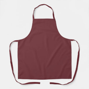 Solid Wine Red Color Tone Apron
