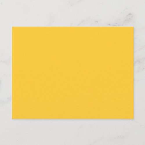 Solid Yellow Background Template FFCC33 Postcard