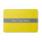 Solid Yellow, Charcoal Gray Ribbon Name Monogram