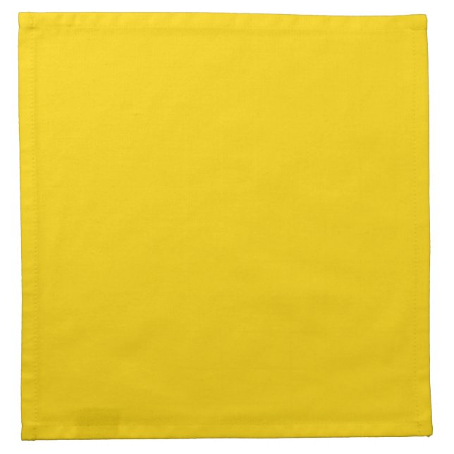 Solid Yellow Cloth Napkins (Front)
