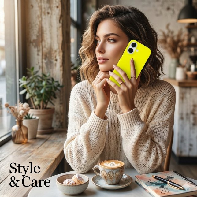 Solid Yellow Color Case-Mate iPhone Case (Solid Yellow Color iPhone 16 Case)