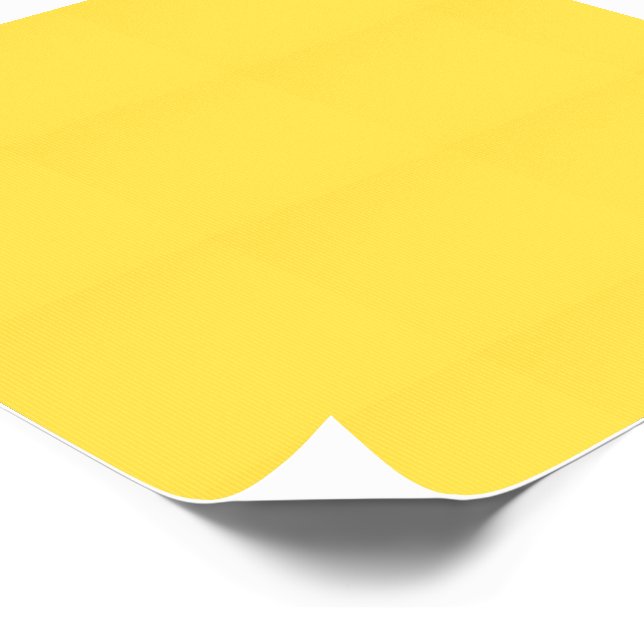 Solid Yellow Color | Hex# F3D03E Temporary Tattoos (Angled)