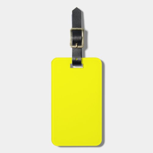 Solid Yellow Luggage Tag