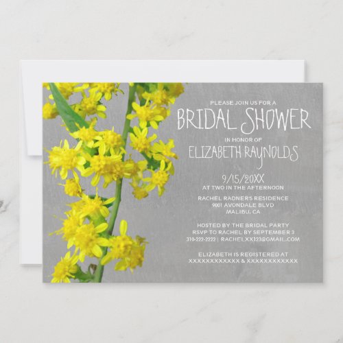 Solidago Bridal Shower Invitations