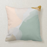 Solidarity #abstract #painting photo print throw pillow<br><div class="desc">Minimalistic,  abstract shape collage simple and discreetly designed in delicate earth tones by Merle Callesen. For more nice designs look in my shop. Thank You!</div>