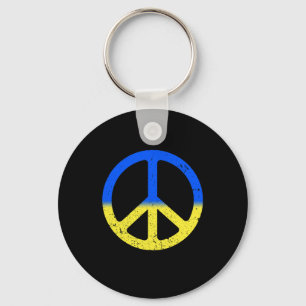 Solidarity And Peace For Ukraine As Peace Keychain