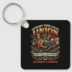Solidarity and Strength Keychain