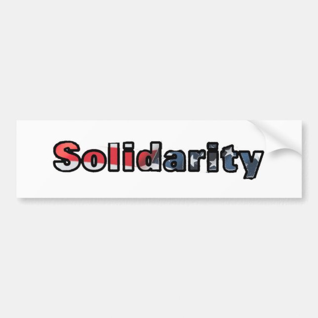 Solidarity Bumper Sticker (Front)