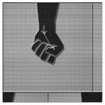 Solidarity Fist in Carbon Fiber Decor Fabric